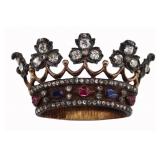 JEWELRY. Signed Russian Diamond Gem 14kt Gold