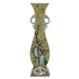 Tall Chinese Kang Xi Famille Verte Vase.