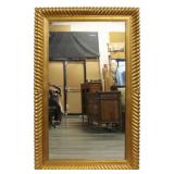 E.J.VICTOR Signed Gilt Ripple Mirror.