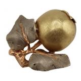 JEWELRY. M. Buccellati 18kt Gold Apple Brooch.