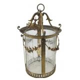 Vintage Gilt Bronze Hall Chandelier.