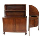 19th Century Mahogany Etagere & Corner Stand