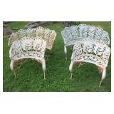Victorian Cast Iron Acanthus Leaf Benches & Chairs