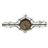 Large French Iron Railway Advertising Clock.