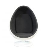 Vintage Upholstered Ovalia Style Egg Chair.