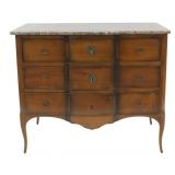 Antique Louis XVI Style Marbletop Commode.