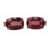 JEWELRY. Pair of H. Stern 18kt Gold, Gem & Diamond