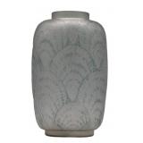 R.LALIQUE Signed Early Coquilles Glass Vase.