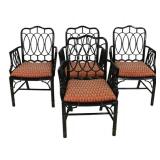BAKER Set Of 4 Regency Style Bamboo Chairs