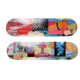 JAMES ROSENQUIST & THE SKATEROOM SKATEBOARD DECKS.