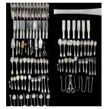 SILVER. Huge Group of Silver Flatware.