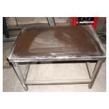stainless steel work table 23"h x 34"w x  24"d