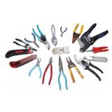 cleanlot of pliers,cutters,snips