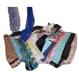 lot of  many ladies scarves