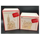 Lenox Christmas village Church & Post Office