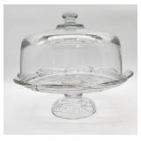 Glass cake plate