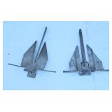 2 boat anchors