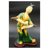 Unique porcelain  dancing Asian lady