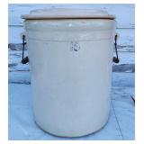 Vintage 10 gal. Crock good shape