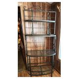 quality wrought iron bakers rack
