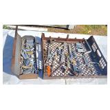 Tool tray lot many sockets etc