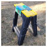 2 sets plastic sawhorses like new