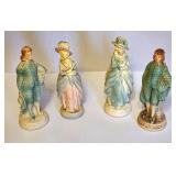 Amtique chalkware statues