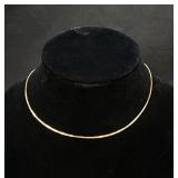 Thin 14k gold necklace 1.8g