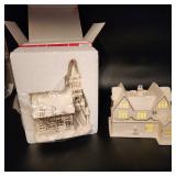 Lenox Christmas village church & tavern