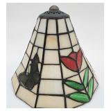 Leaded stained glass lamp shade