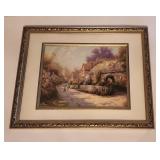 Thomas Kinkade framed print 16"h x 20w