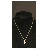 Stauer sterling silver north star necklace