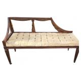 unique vintage French regency carved bench