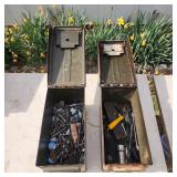 2 ammo boxes & contents