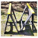 Plastic sawhorses