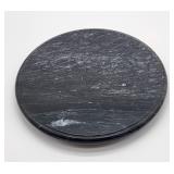 Black marble lazy susan