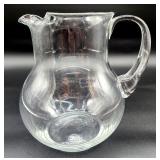 Hand blown glass pitcher made in Turkey