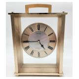 Seiko brushed aluminum quartz clock works