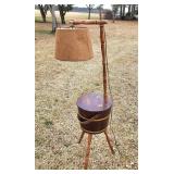 Sewing basket floor lamp
