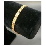 14k gold nugget bracelet