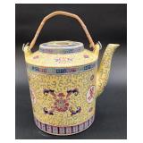 Asian porcelain tea kettle