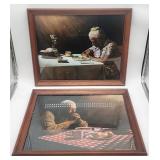 Prints praying couple 18"h x 22"w