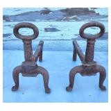 Antique andirons