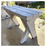Handmade painted bench