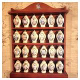 Bradford Exchange angel spice jars w shelf