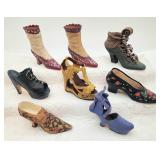 Lot resin mini shoes
