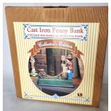 Cast iron monkey bank nib