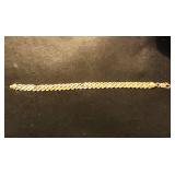 14k gold bracelet repaired link