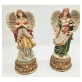Two angel music boxes