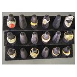 Costume jewelry ring lot